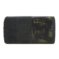 Ręczniki - Ręcznik Leya 50x90 czarny 520 g/m2 frotte bawełniany - miniaturka - grafika 1