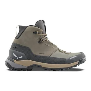 Buty trekkingowe męskie Salewa Puez Leather Mid Powertex - Buty trekkingowe męskie - miniaturka - grafika 1