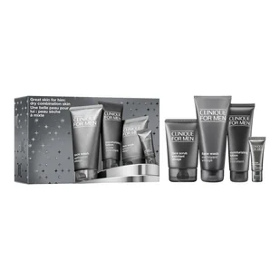 Clinique For Men Great Skin Essentials Zestaw: żel do mycia twarzy + peeling do twarzy + przeciwstarzeniowy krem pod oczy + emulsja nawilżająca do twarzy - Zestawy kosmetyków męskich Clinique For Men Great Skin Essentials Zestaw: żel do mycia twarzy + peeling do twarzy + przeciwstarzeniowy krem pod oczy + emulsja nawilżająca do twarzy - Zestawy kosmetyków męskich - miniaturka - grafika 1