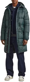 Kurtki męskie - Pepe Jeans Parka męska Blai Puffer, Zielony (Regent Green), S - grafika 1