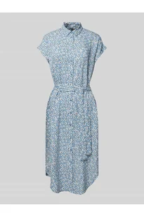 Sukienka midi z nadrukiem na całej powierzchni model NYA - Pieces - Sukienki - miniaturka - grafika 1