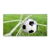 Foto gadżety - Foto obraz szkło hartowane Piłka w bramce - miniaturka - grafika 1