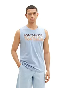 TOM TAILOR Męski 1036574 tank top, 26320-Stonington Blue, S, 26320 - Stonington Blue, S - Koszulki męskie - miniaturka - grafika 1