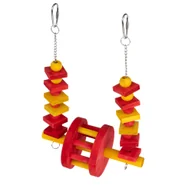 Klatki i wyposażenie dla ptaków - TIAKI huśtawka dla ptaków, diabelski młyn - Dł. x szer. x wys.: 20 x 15 x 6,3 cm - miniaturka - grafika 1