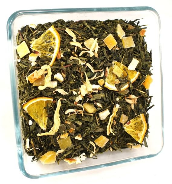 Herbata zielona SENCHA MANGO+POMARAŃCZA 50g