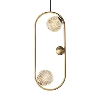 Lampy sufitowe - Wisząca lampa nowoczesna CGGRANDE50 do sypialni mosiądz - miniaturka - grafika 1
