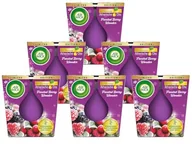 Świece - Air Wick Świeca zapachowa w szkle – zapach: Frosted Berry Wonder – czas palenia do 20 godzin – zawiera naturalne olejki eteryczne – zestaw świec zapachowych 6 x 105 g, kolor fioletowy - miniaturka - grafika 1
