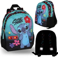 Plecaki szkolne i tornistry - DISNEY Stitch Kolorowy, mały plecak dla dziewczynki, plecak przedszkolny WYCIECZKOWY z odblaskami 23x28x13cm - miniaturka - grafika 1