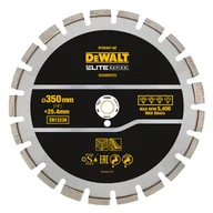 Tarcze do pił - DeWalt DT20467-QZ segmentowa tarcza diamentowa do cięcia betonu i asfaltu 350x25,4 mm Elite - miniaturka - grafika 1