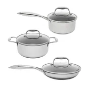 Zestawy garnków i patelni - Zestaw naczyń SINGLE z powłoką DIAMOND Kohersen BLACK CUBE - miniaturka - grafika 1