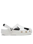 Buty dla dziewczynek - Crocs Klapki Classic Soccer Ball Clog T 210023 Biały - miniaturka - grafika 1