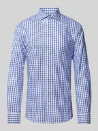 Koszule męskie - Koszula biznesowa o kroju slim fit ze wzorem w kratkę vichy model ‘BURROW’ - miniaturka - grafika 1