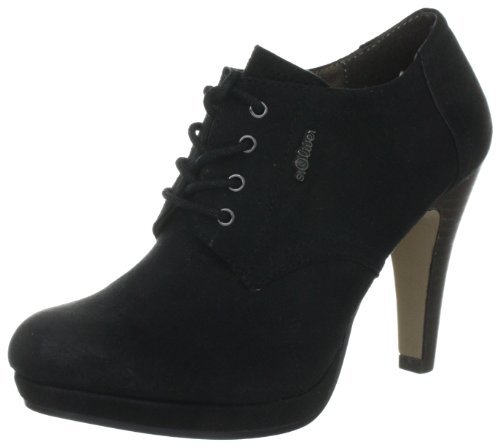 s.Oliver Casual 5-5-23301-39 damskie modne półbuty i botki, Czarny Black 1, 38 EU