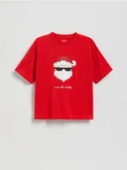 Koszulki dla chłopców - Reserved - Świąteczny t-shirt - czerwony - miniaturka - grafika 1