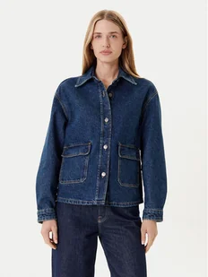 United Colors Of Benetton Kurtka jeansowa 296XDN07R Granatowy Relaxed Fit - Kurtki damskie - miniaturka - grafika 1