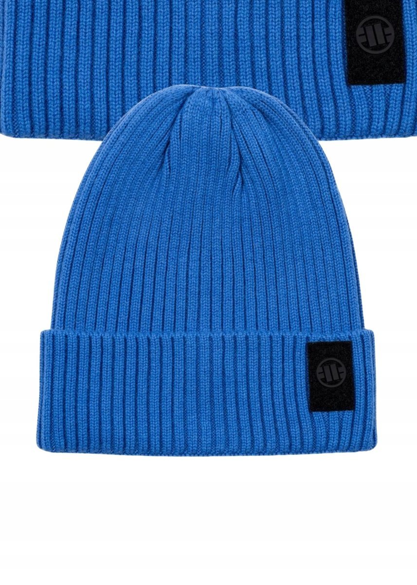 PITBULL CZAPKA ZIMOWA VELCRO LOGO NIEBIESKA UNIWERSALNA