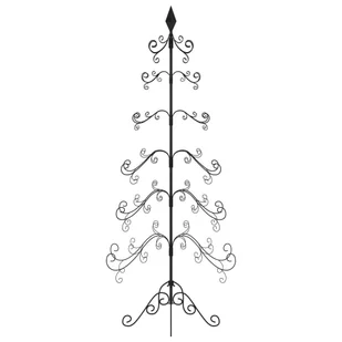 Metalowa choinka świąteczna, do dekoracji, czarna, 215 cm Lumarko! - Ozdoby bożonarodzeniowe - miniaturka - grafika 5