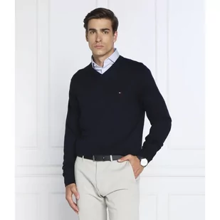 Tommy Hilfiger Sweter | Regular Fit | z dodatkiem kaszmiru - Swetry męskie - miniaturka - grafika 1
