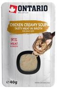 Mokra karma dla kotów - Ontario Soup Zupka Z Kurczakiem I Serem 40g - miniaturka - grafika 1