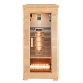 Sauny - Sauna na podczerwień 2-osobowa 105x90 cm grzejniki kwarcowe i karbonowe Bergen1 Infrared - miniaturka - grafika 1