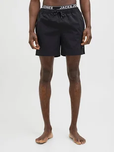 Jack & Jones Szorty kąpielowe "Maui" w kolorze czarnym - Kąpielówki męskie - miniaturka - grafika 1