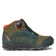 Buty trekkingowe dziecięce - Trekkingi adidas Terrex Boa Mid Rain.Rdy IF7509 Zielony - miniaturka - grafika 1