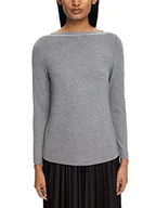 Koszulki i topy damskie - ESPRIT Collection Damska koszulka 122EO1K302, 039/MEDIUM Grey 5, L - miniaturka - grafika 1