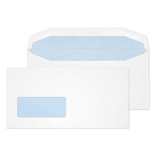 Blake Everyday 114 X 235 Mm 90 gsm Portfel Wysyłkowy Gumowane Wysokie Okienko 3909 Biały Pakiet 500