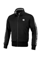 Bluzy męskie - Bluza rozpinana TAPE LOGO Czarna XXL - miniaturka - grafika 1