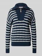 Bluzy damskie - Bluza z kołnierzem o kroju regular fit z czystej wełny - miniaturka - grafika 1