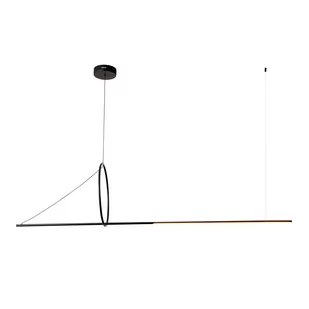 Ozdobna lampa wisząca z dekoracyjnym okręgiem K-8189 z serii MONA - Lampy sufitowe - miniaturka - grafika 1