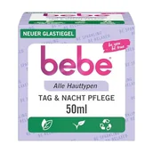 Kremy dla dzieci - bebe Pielęgnacja na dzień i noc (50 ml), krem do twarzy do wszystkich rodzajów skóry o zapachu kwiatu księżyca i wanilii, pielęgnujący krem nawilżający do twarzy - miniaturka - grafika 1