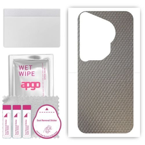 folia naklejka skórka strukturalna na TYŁ do Huawei Pura 70 Ultra - Aluminium krople - apgo SKINS
