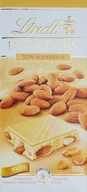 Słodkie kremy i masła - LINDT czekolada Les Grandes 150g biała z migdałami - miniaturka - grafika 1