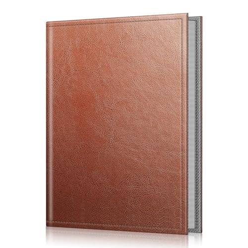 Fintie Album na zdjęcia 10 x 15 cm, mini przenośny portfel o pojemności 52 cm, z wysokiej jakości wegańską skórzaną okładką dla rodziny, na ślub, dla chłopców, dziewcząt, brązowy vintage
