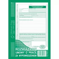 Druki akcydensowe - MICHALCZYK amp Prokop Rozwiązanie umowy o pracę za wypowiedzeniem 520-3 PRMI0337 - miniaturka - grafika 1