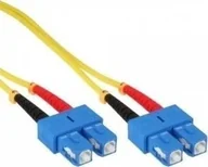 Kable światłowodowe - InLine InLine - Patch- Cable - SC Single mode M to SC Single mode M - 50cm - glass fiber - 9 / 125 Micron - OS2 - halogen free - yellow 82925C - miniaturka - grafika 1