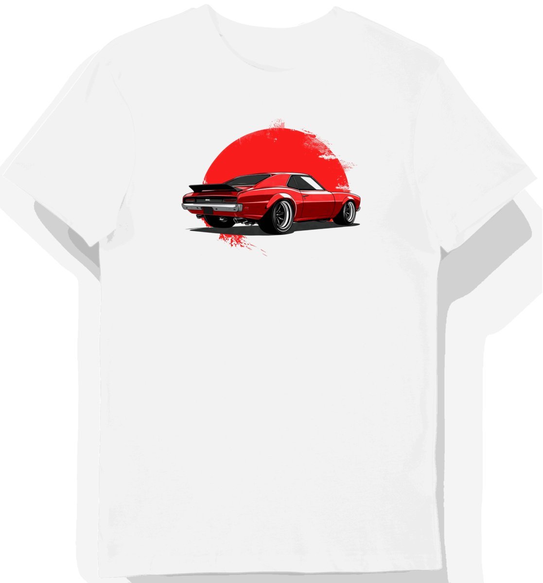 Koszulka męska biała z Motywem Klasycznego AMC AMX 1969 XXL