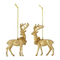 Ozdoby bożonarodzeniowe - Ozdoby świąteczne zestaw 2 szt. Elijah – Bloomingville - miniaturka - grafika 1