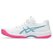 Trampki damskie - ASICS Gel-Game 9 Padel, Trampki damskie, White/Gris Blue, 43.5 EU, White Gris Blue - miniaturka - grafika 1
