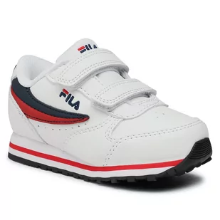 Fila Sneakersy Orbit Velcro Infants 1011080.98F White/Dress Blue - Sneakersy damskie - miniaturka - grafika 1