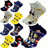 Skarpetki męskie - 10 Par Skarpetki Męskie Bawełniane Skarpety Stopki KOLOROWE WZORY 39-42 - miniaturka - grafika 1