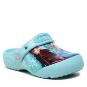 Buty dla dziewczynek - Klapki Crocs - Fldisneyfrozenllclog K 207465 Ice Blue - miniaturka - grafika 1