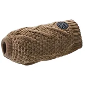 Ubranka dla psów - HUNTER Hunter sweter dla psa malmö, ocieplający materiał akrylowy, 35, beżowy - miniaturka - grafika 1