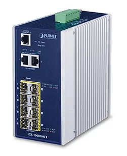 Planet IGS-10080MFT Switch przem. 8xSFP, 2xGE zarz. - Pozostałe akcesoria sieciowe - miniaturka - grafika 1