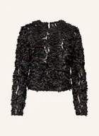 Bluzki damskie - Only Bluzka Z Siateczki schwarz - miniaturka - grafika 1