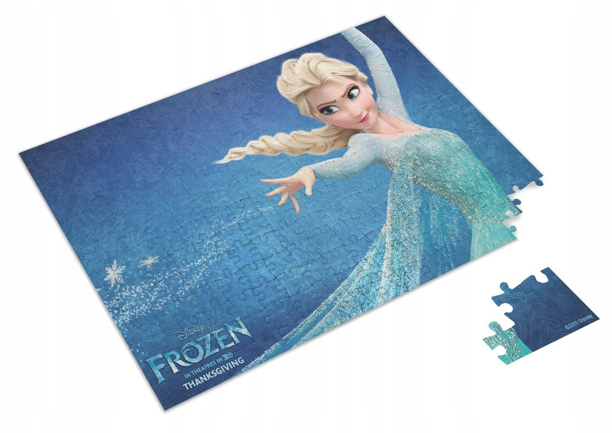 PUZZLE Kraina Lodu Frozen Elza Anna Elsa + IMIĘ Pudełko 120 el.