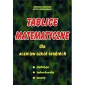Pomoce naukowe - Andrzej Kiełbasa, Piotr Łukasiewicz Tablice matematyczne dla uczniów szkół średnich - miniaturka - grafika 1