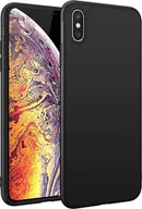 Etui i futerały do telefonów - Silikonowe etui ochronne na telefon komórkowy Apple iPhone XS Max Matt Black Back Cover - miniaturka - grafika 1