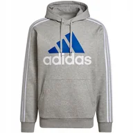 Bluzy męskie - Bluza męska adidas Mens Essentials Hoodie szara GV5249 L - miniaturka - grafika 1